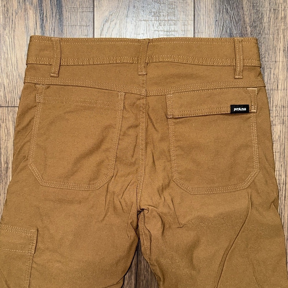 Prana Pants Zion II Roll Up Stretch Sepia Brown Men's Size 28x32 Slim Fit - Picture 5 of 7